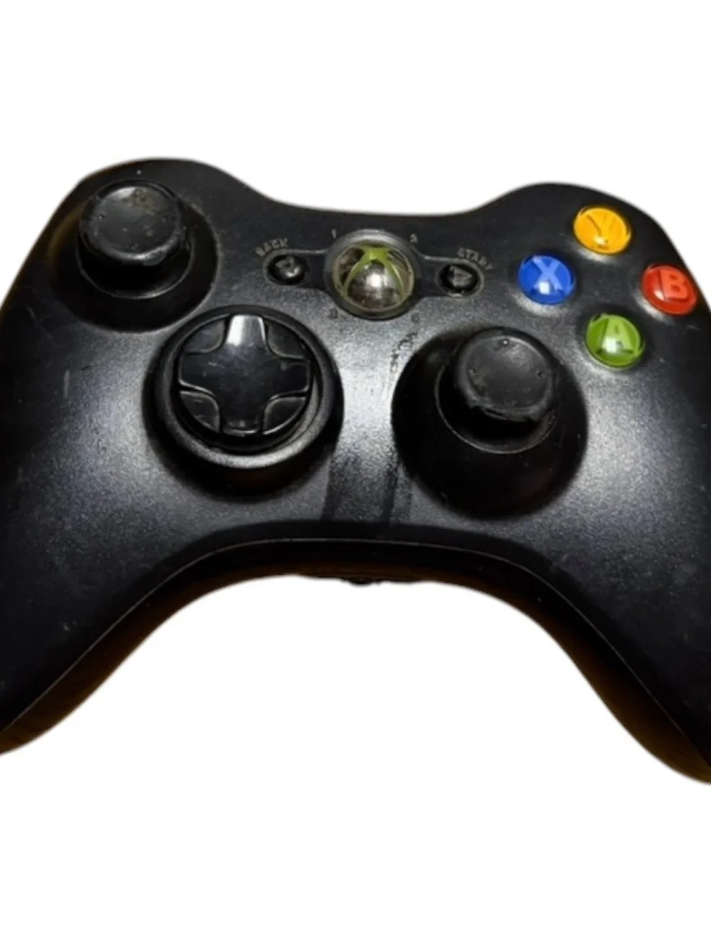 Official Microsoft Xbox 360 Wireless Controller - Black (OEM Model 1403) Works